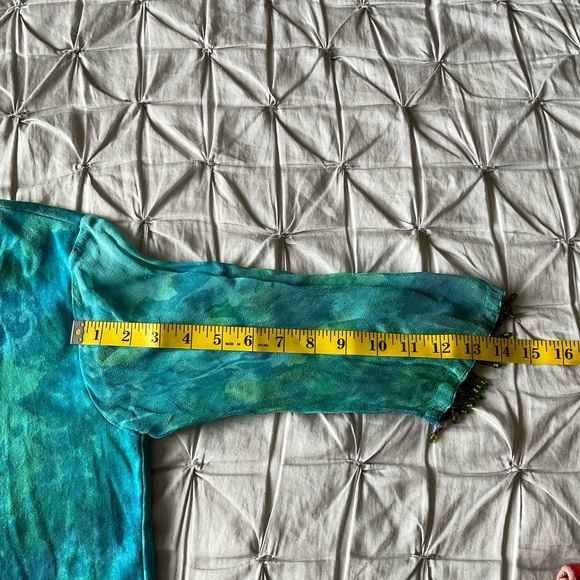 Womens  floral shirt with sequin and bead details - Picture 10 of 10